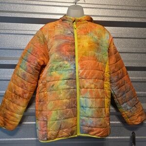 Vibrant Multicolor Kids Puffer Jacket